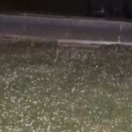 Granizo de madrugada en la Ciudad y el GBA en medio del calor agobiante