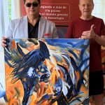 PINTOR GUSTAVO ZULUAGA INVITO A KISS ME RADIO A SU CASA